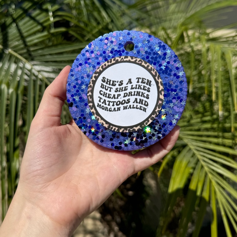 CUSTOM GLITTER MORGAN WALLEN AIR FRESHIE!!